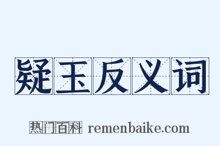 疑玉反义词是什么意思的图片
